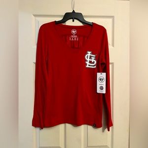 NWT 47 Brand Womwns medium LS St. Louis Cardinals shirt